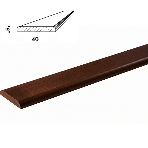 Pircher Piattina in Ayous Liscia Noce MM 5X40X3000 - PIRCHER OBERLAND - Immagine 2